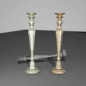 Antique Vintage Candle Holders 3d model