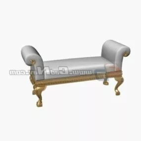 Vintage Chaise Lounge 3d model
