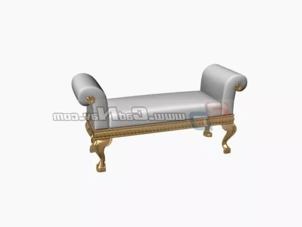 Vintage Chaise Lounge 3d model Vintage Chaise Lounge 3d model
