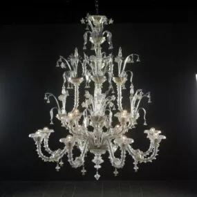 Living Room Antique Chandeliers 3d model