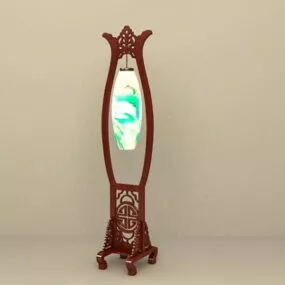 Antique Chinese House Floor Lamp 3d model