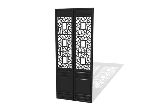 Decorative Panel Orange Shaped 3d model