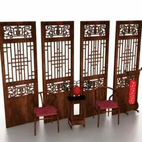 Antique Chinese Furniture 3d model