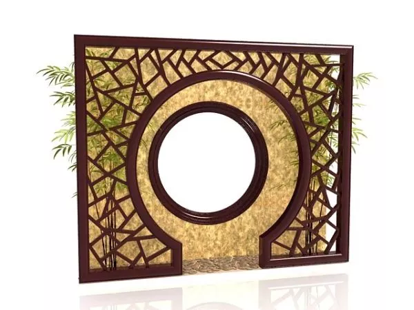 Modern Panel Wall Decoration 3d model