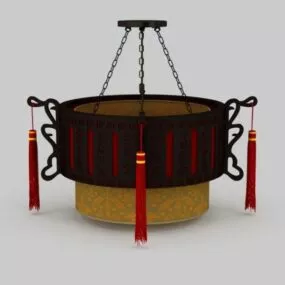 Antique Classic Chinese Pendant Light 3d model