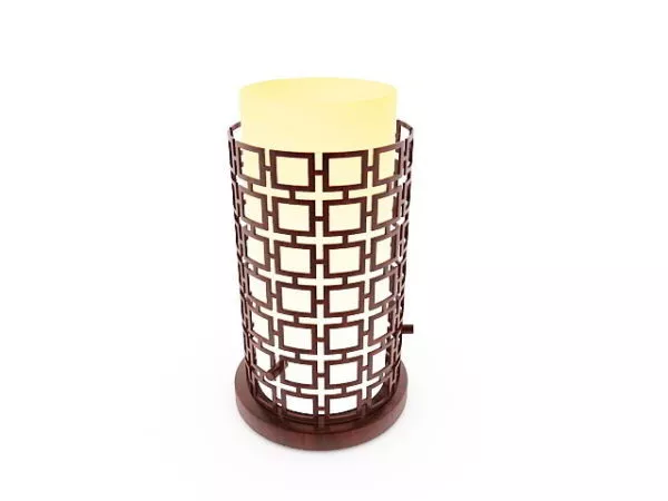 Chinese Antique Wooden Table Lamp 3d model Chinese Antique Wooden Table Lamp 3d model