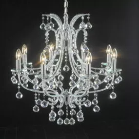 Antique Living Room Crystal Victorian Chandelier 3d model