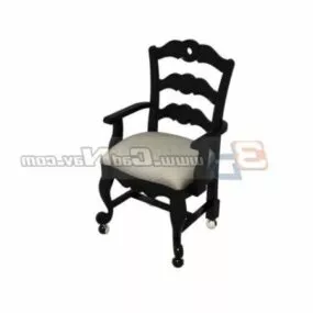 Furniture Antique Fauteuil Chair 3d model