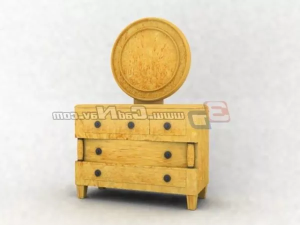 Antique Wooden Bedroom Dressing Table 3d model Antique Wooden Bedroom Dressing Table 3d model