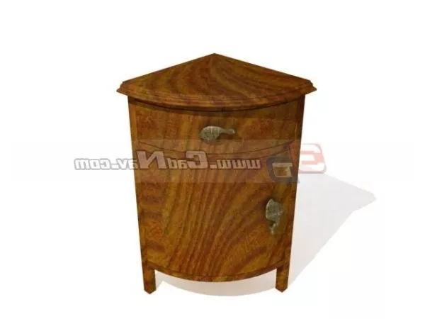 Antique Furniture Curved Corner Cabinet 3d model Antique Furniture Curved Corner Cabinet 3d model