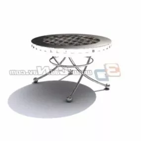 Antique Style Round Table Furniture 3d model