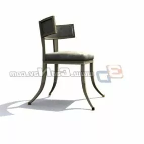 Antique Wooden Tub Chair Furniture 3d model