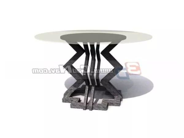 Antique Furniture Glass Tea Table 3d model Antique Furniture Glass Tea Table 3d model