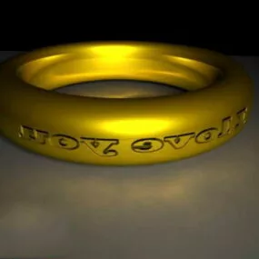 Decoration Antique Gold Ring 3d model