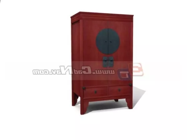 Antique Wooden Cabinet Home Furniture 3d model Antique Wooden Cabinet Home Furniture 3d model