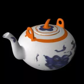 Kitchen Antique Teapot 3d model
