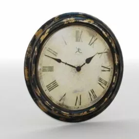Home Antique Wall Clock 3d model
