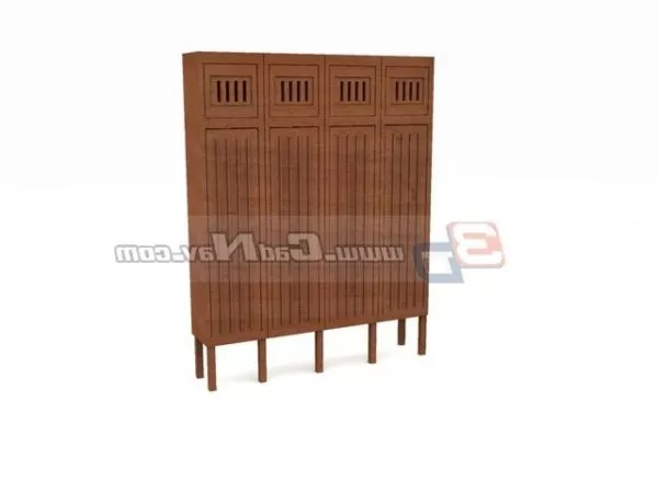 Antique Wood Filing Cabinet 3d model Antique Wood Filing Cabinet 3d model