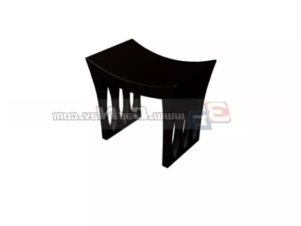 Wooden Saddle Stool 3d model Wooden Saddle Stool 3d model