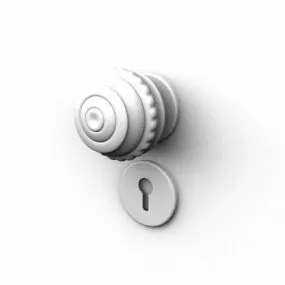 Antique Ball Home Door Handle Home Door 3d model