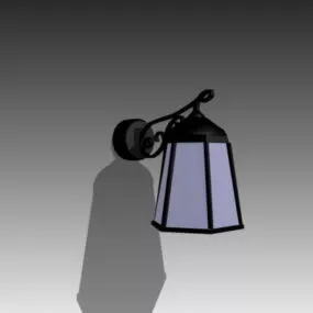Home Classic Black Wall Lamp 3d model