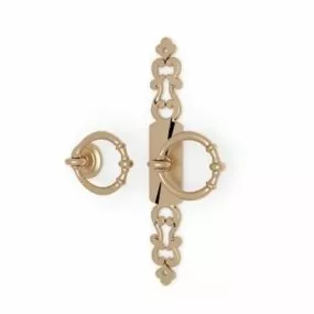 Antique Brass Knobs And Pulls 3d model
