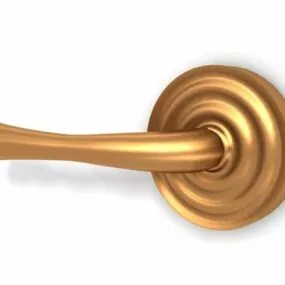 Home Antique Brass Door Handle 3d model