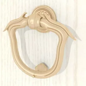 Classic Brass Door Knocker 3d model