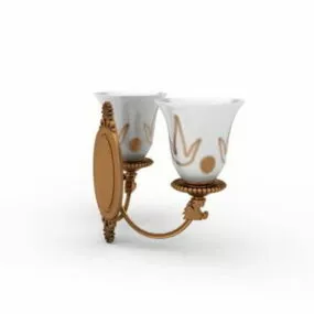 Antique Metal Arm Wall Sconces 3d model