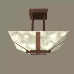 Vintage Bronze Home Pendant Light 3d model