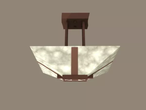 Vintage Bronze Home Pendant Light 3d model Vintage Bronze Home Pendant Light 3d model