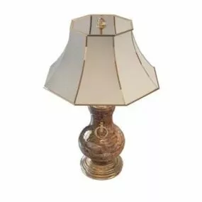Antique Shade Bronze Table Lamp 3d model