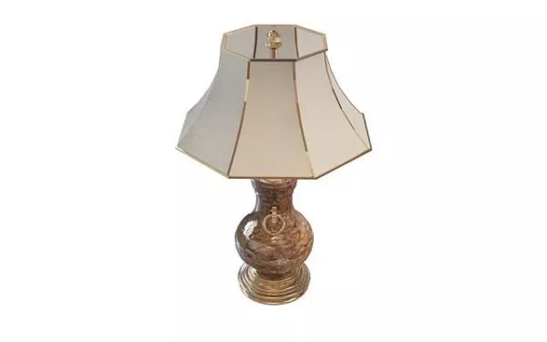 Antique Shade Bronze Table Lamp 3d model Antique Shade Bronze Table Lamp 3d model