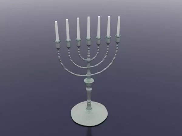Brass Candles Light 3d model