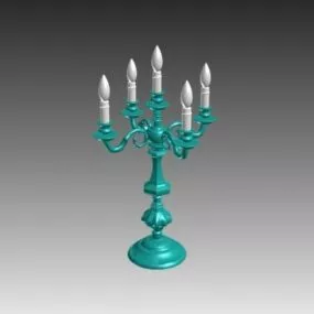 Lowpoly Antique Candlestick 3d model