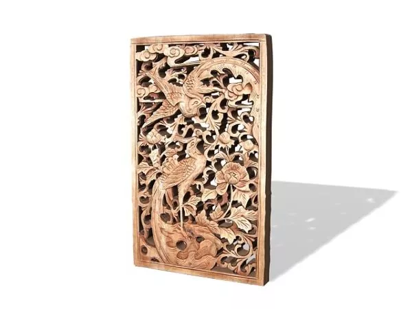 Antique Wooden Carved Chinese Window 3d model Antique Wooden Carved Chinese Window 3d model