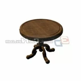 Antique Furniture Carved Coffee Table 3d model