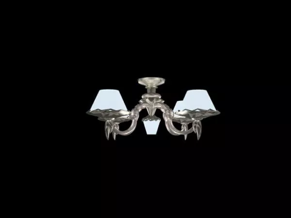 Antique Interior Ceiling Light Fixture 3d model Antique Interior Ceiling Light Fixture 3d model