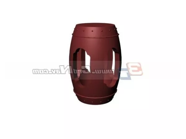 Antique Wood Chinese Garden Stools 3d model Antique Wood Chinese Garden Stools 3d model
