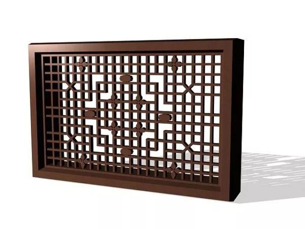Vintage Antique Chinese Window 3d model Vintage Antique Chinese Window 3d model