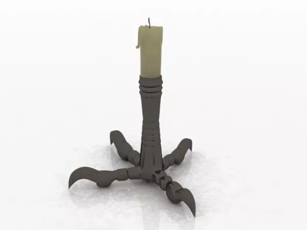 Small Candlestick With Stand 3d model