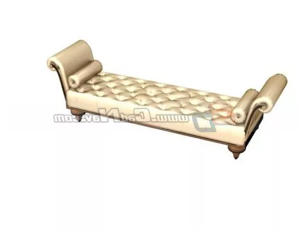 Western Antique Daybed 3d model Western Antique Daybed 3d model