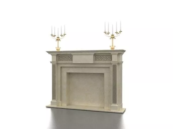 Candlestick With Old Brass Stand 3d model