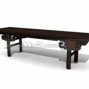 Antique Home Furniture Bench 3d model