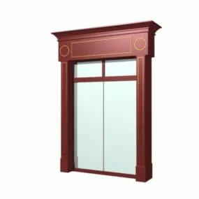 Antique Home Interior Door 3d model