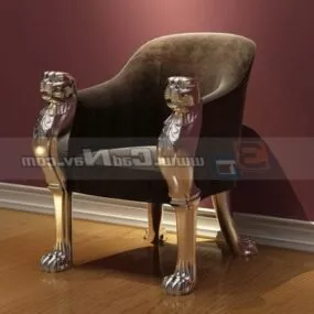 Antique Furniture King Chair 3d model