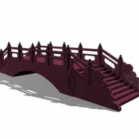 Asian Antique Landscape Stone Bridge 3d model