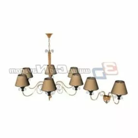 Antique Design Metal Pendant Lights 3d model