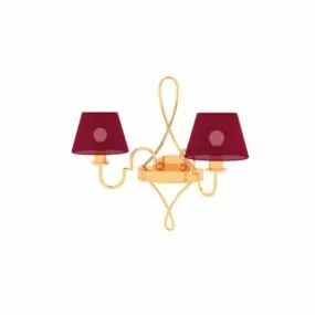Antique Metal Wall Lamp Design 3d model