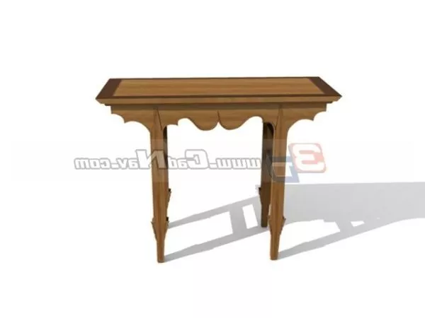 Console Desk Traditional Table 3d model